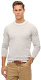 Superdry - Essentials lichtgewicht gebreid sweatshirt met ronde hals - Heren - Cadet Grey Marl - XXL