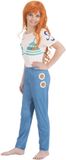 CHAKS One Piece Nami-kostuum voor kinderen - Blauw - 122/128 (7-8 jaar)