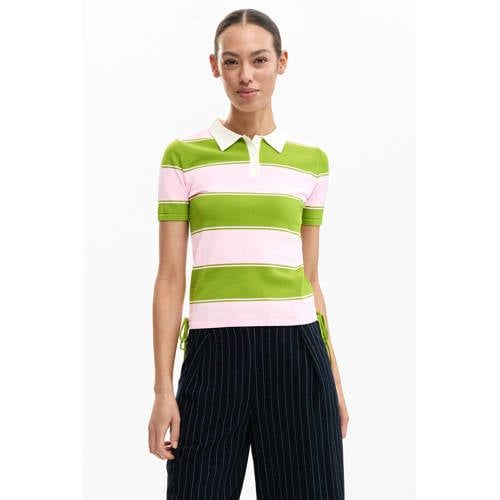 Desigual gestreepte T-shirt groen