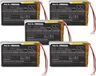 Vhbw 5x Batterie Compatible Avec Jabra Evolve 75 Casque Audio Écouteurs Sans Fil (400mah, 3,7v, Li-polymère)