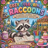 Cozy Colouring Raccoons: 20 Adorable Woodland Raccoon Colouring Pages for Relaxation, Creativity and Cosy Adventures