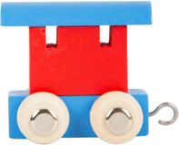 Small Foot Wagon de lettres en bois Rouge/Bleu - 12 pièces