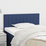 VidaXL Hoofdeind & Voeteind Blauw Polyester, Hout 900 mm x 50 mm x 78 cm