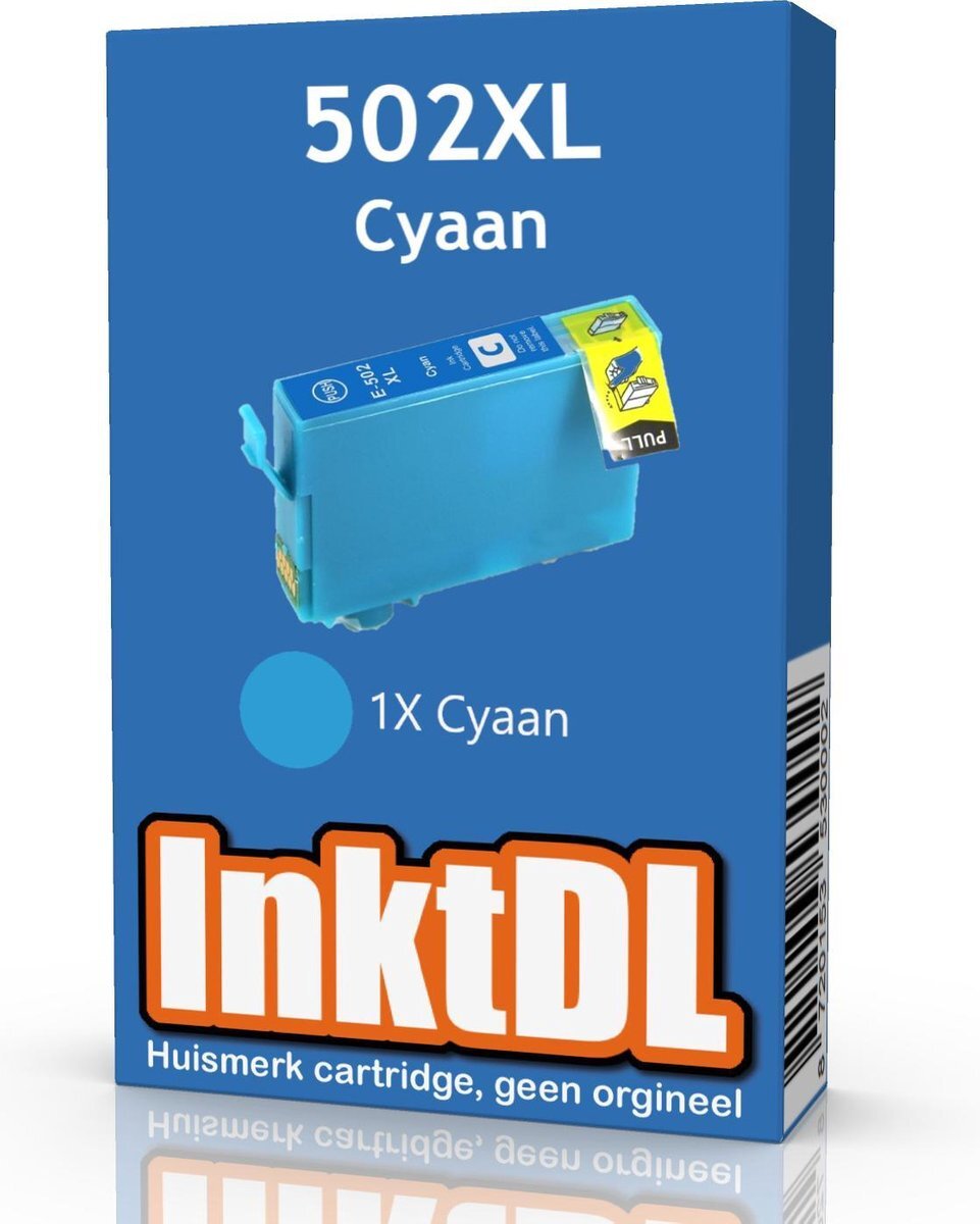 InktDL Compatible inktcartridge voor Epson 502XL | Cyaan