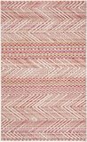Safavieh Bright & Modern Indoor/Outdoor Geweven Vloerkleed, Montage Collectie, MTG181, Roze & Multi, 91 X 152 cm