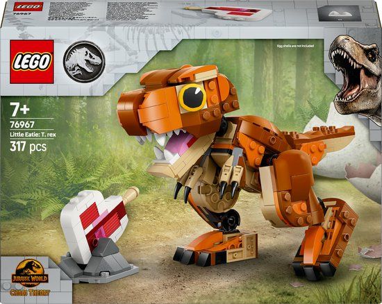 LEGO Jurassic World 76967 Kleine Eetster: T. rex dinoset - Bouwset - 317 onderdelen - 7+ jaar