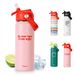 Fisura – Originele thermosfles "better late than ugly”. Inhoud 500 ml, roestvrij staal, BPA-vrij, met rietje.