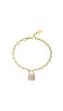 GUESS Damesring 4G Tiny Pearly Gold Tone JUBR05522JWYG
