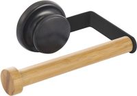 MSV Toiletrolhouder Zwart – Wandmontage Toiletpapierhouder – WC Papierhouder 15,3 x 10 x 6 cm – Stijlvolle WC Rol Dispenser