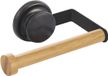 MSV Toiletrolhouder Zwart – Wandmontage Toiletpapierhouder – WC Papierhouder 15,3 x 10 x 6 cm – Stijlvolle WC Rol Dispenser