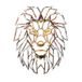 Handgeschilderd, decoratief metalen wandaccessoire, 40 x 50 cm
