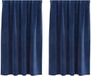 vidaXL Gordijnen 2 st donkerblauw 140 x 175 cm fluweel