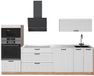 Vicco Complete keukeneenheid Fame-Line, Wit Landhuis/Goudkleurig Eiken, 280 cm