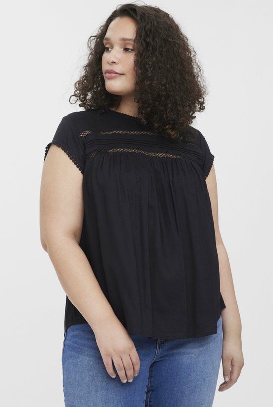 VERO MODA curve ECO blouse VMDEBBIE - BLACK - 6XL (52) - Women