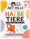 Halbe Tiere: Das kreative Mitmach Malbuch zum Ergänzen und Ausmalen