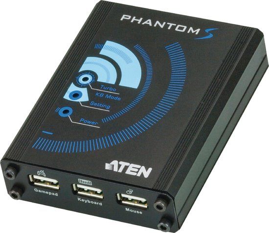 ATEN UC3410 PHANTOM-S - USB 2.0 Hub - Black
