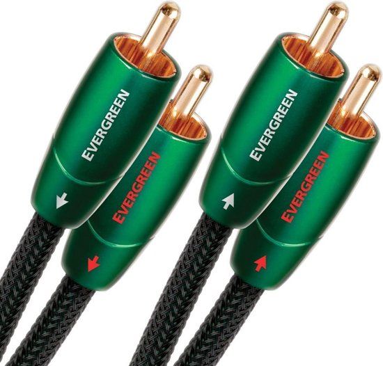 AudioQuest Evergreen RCA Audio Cable - 1m - Black