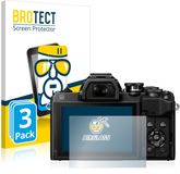BROTECT Screenprotector 3 Pièces pour Olympus OM-D E-M10 Mark IV Verre protecteur transparent