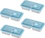 Sauce bowls - Herb holders lid - Lunch travel - Leak-proof stainless steel - 20x10.5x4cm