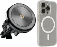 Lampa magnetische airvent telefoonhouder draadloos opladen (magsafe) + Brodit iPhone hoes MagSafe