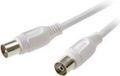 SpeaKa Professional Antenne Aansluitkabel 2.50 m Wit