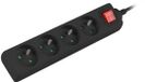 Lanberg Verlengkabel Voor 4X 230V Pl-Stopcontacten Met Schakelaar, Kabel 1,5M
