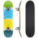 Osprey Compleet Skateboard, 78,7 cm x 20,3 cm Double Kick Skateboard voor kinderen en volwassenen, hol dek, inclusief griptape, dek en wielen, meerdere ontwerpen