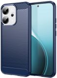 Selected by GSMpunt.nl Oppo Geborsteld TPU Hoesje Geschikt voor Oppo Reno 14 | Blauw