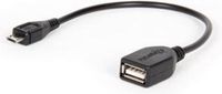 Hamlet XUMICROTG - USB-adapter - micro-USB type B (M) naar USB (V) - USB 2.0 OTG - 15 cm