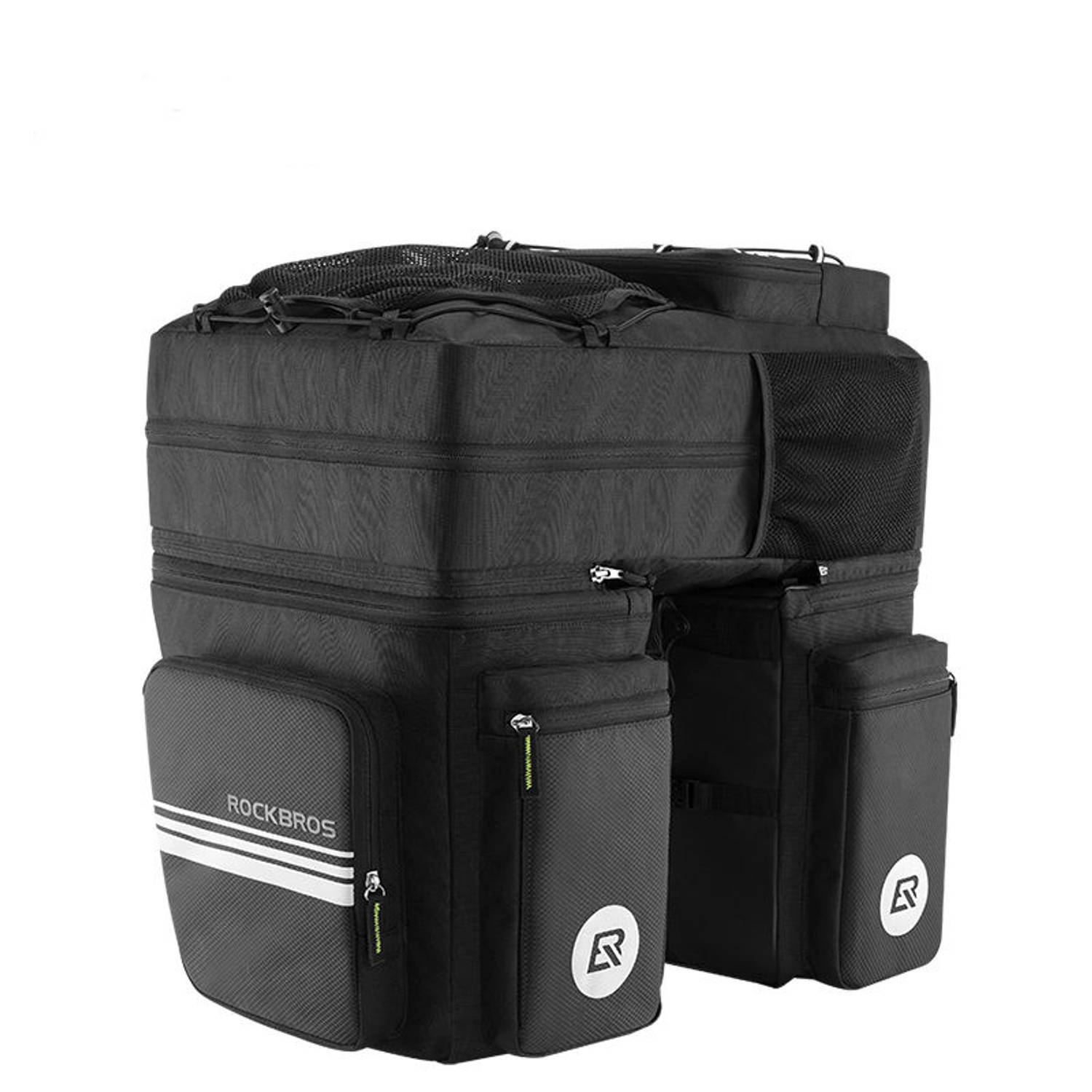 Decopatent multifunctionele 3-in-1 fiets bagagetassen met regenafdekking - 48l