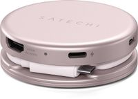 Satechi On-the-Go 5-in-1 Multiport Adapter – Roze