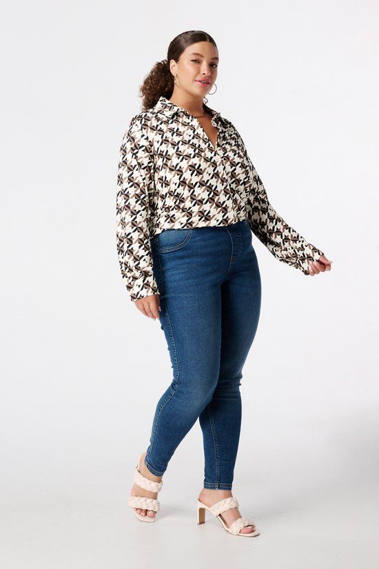 MS Mode Tregging met denim look