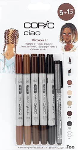 Copic Ciao 5+1 Marker Set - Haarkleuren 2 - 4013695265346