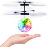 oCreon Drone à induction infrarouge - Hélicoptère - Drone avec lumière LED - Cadeau pour enfants