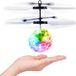 oCreon Drone à induction infrarouge - Hélicoptère - Drone avec lumière LED - Cadeau pour enfants