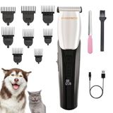 BarberBoss Tondeuse voor honden en katten, stil, waterdicht, met instelbare lengtes, draadloze tondeuse voor huisdieren