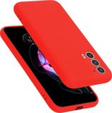 Cadorabo Hoesje geschikt voor Motorola EDGE 20 in LIQUID ROOD