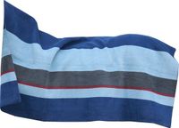 Kentucky Horsewear Fleecedeken Heavy Square Stripes Marine/Grijs 140x120cm