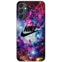 Nike Coque Pour Samsung galaxy A24 logo noir stylé Rose Vif Violet Bleu Maniacase