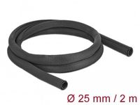 Delock Woven Sleeve self-closing heat-resistant 2 m x 25 mm black