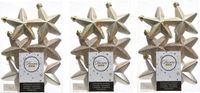 Merkloos Decoris Kersthanger Sterren - 18 stuks - Champagne - 7 cm - Kunststof