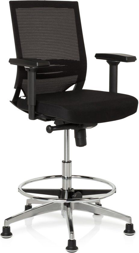HJH OFFICE Top Work 77 - Bureaustoel - Zwart