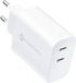 Forcell Chargeur secteur avec port USB type C - 3A 35W avec fonction de charge PD et Quick Charge 4.0