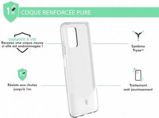 Force Case, Hoesje geschikt voor Samsung Galaxy A03s - PURE Versterkt, Transparant