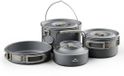 Naturehike Set For 4-7 People 3l Hanging Pot + 1,7l Pot + 8-inch Frying Pan + 0,8l Kettle Ustensiles Argent