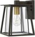 Hinkley LED Wand Buitenlamp Walker | 1X E27 Max 60W | IP44 | Dimbaar | Buckeye Bronze with Heritage Brass