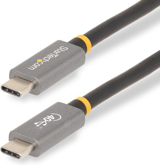 StarTech.com CC1M-40G-USB-CABLE USB-kabel USB4 Gen 2x2 USB C - 1m