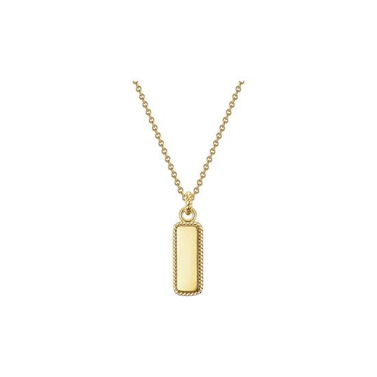 Glanzstücke München Halsketting 925 zilver geelgoud 45 cm voor dames