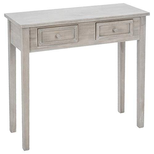 ATMOSPHERA CREATEUR D'INTERIEUR ATM-102216C console tafel charme, kleur lichtbruin gepatineerd, hout, beige, L 80 x B 30 x H 76 cm