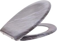 OEM Duroplast Toiletbril met Softclose en Snelsluiting, Wit/Grijs